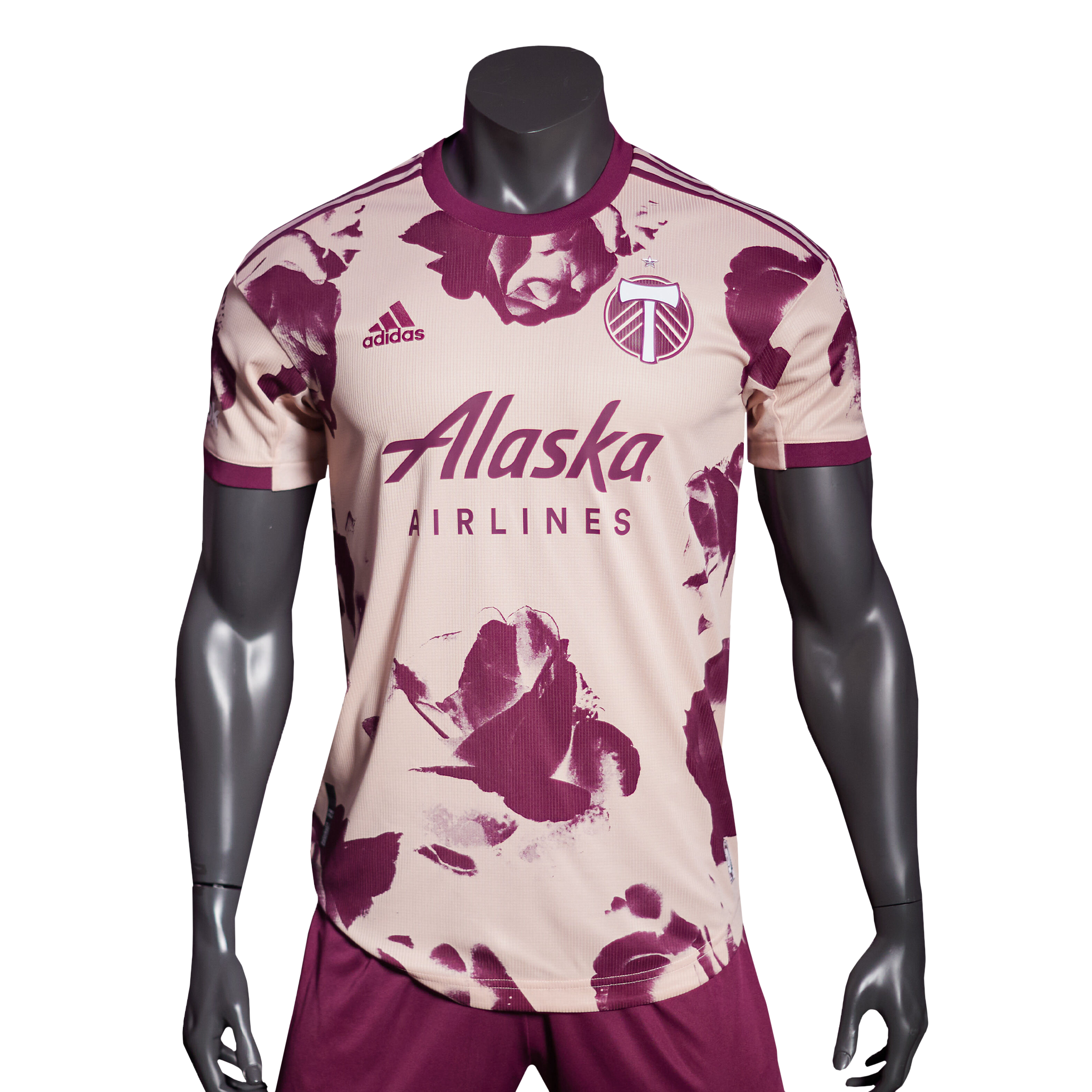 Men's Portland Timbers adidas Pink 2023 Heritage Rose Kit Authentic Jersey