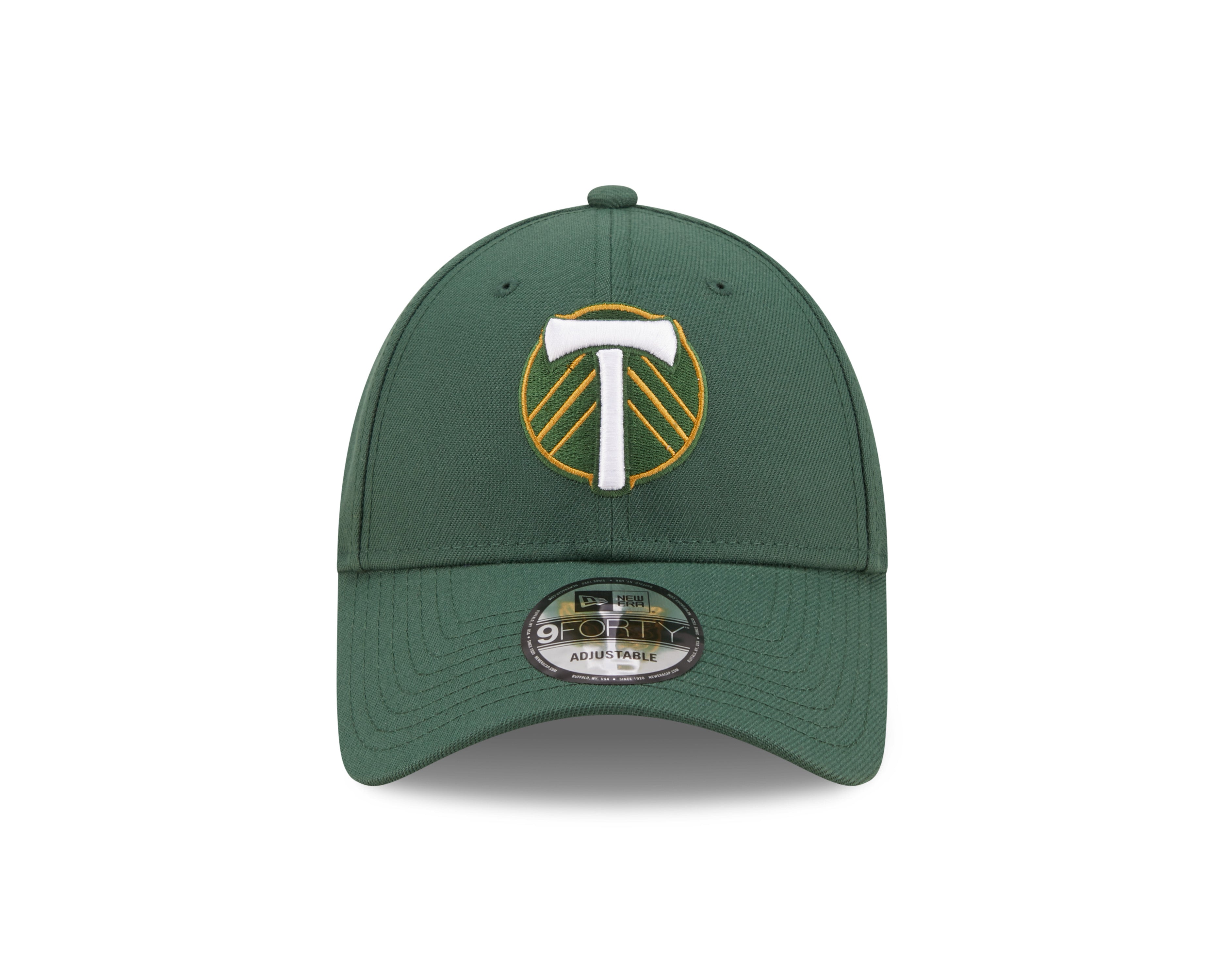 Portland Timbers New Era Team Stripes 9FORTY Trucker Snapback Hat -  White/Green