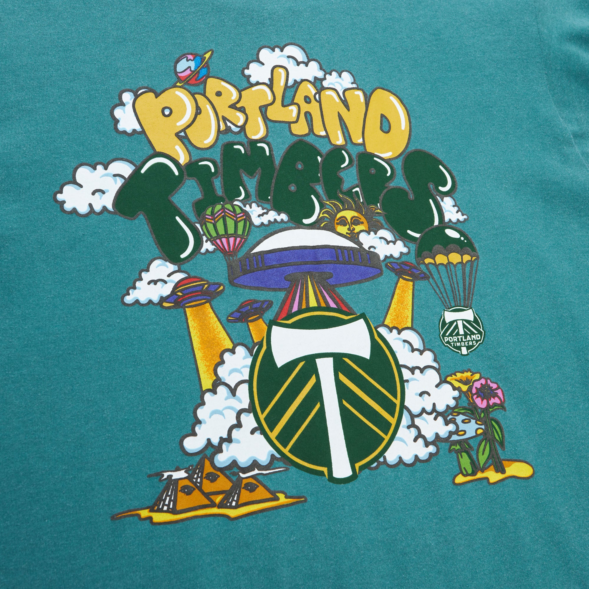 PORTLAND TIMBERS FC MEN'S SHORT SLEEVE PSYCHEDELIC TEE – PTFC