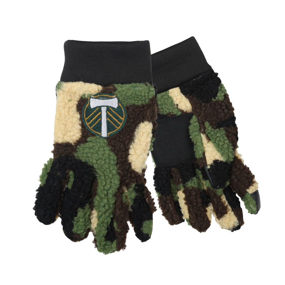 PORTLAND TIMBERS FC CAMO SHERPA GLOVES – PTFC Authentics