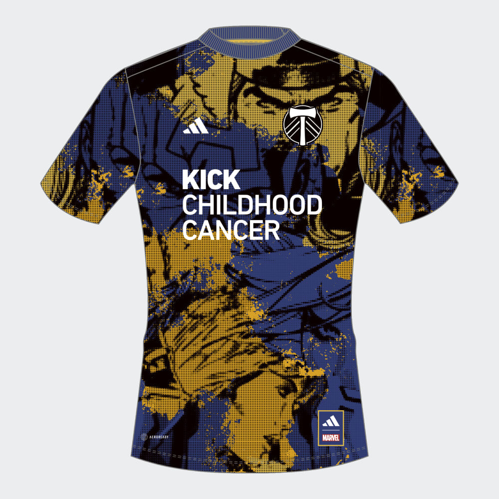 Adidas Portland Timbers Kick Childhood Cancer Training Jersey 2023 - Size M