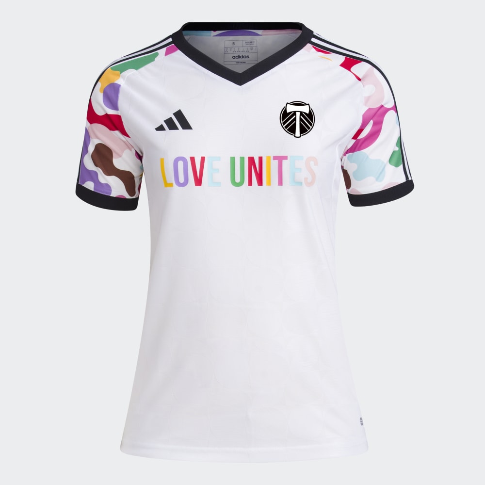 PORTLAND TIMBERS FC WOMEN'S SHORT SLEEVE 2023 PRIDE TRAINING JERSEY