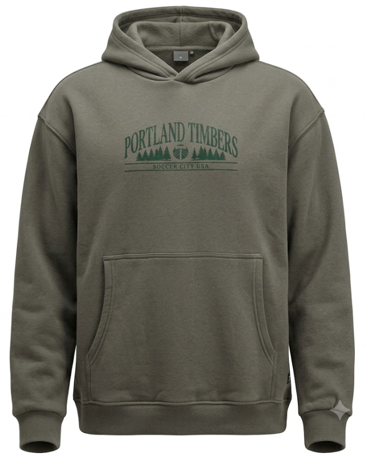 PORTLAND TIMBERS FC MEN'S GRAY FLEECE HOODIE – PTFC Authentics PORTLAND TIMBERS FC MEN'S GRAY FLEECE HOODIE – PTFC Authentics