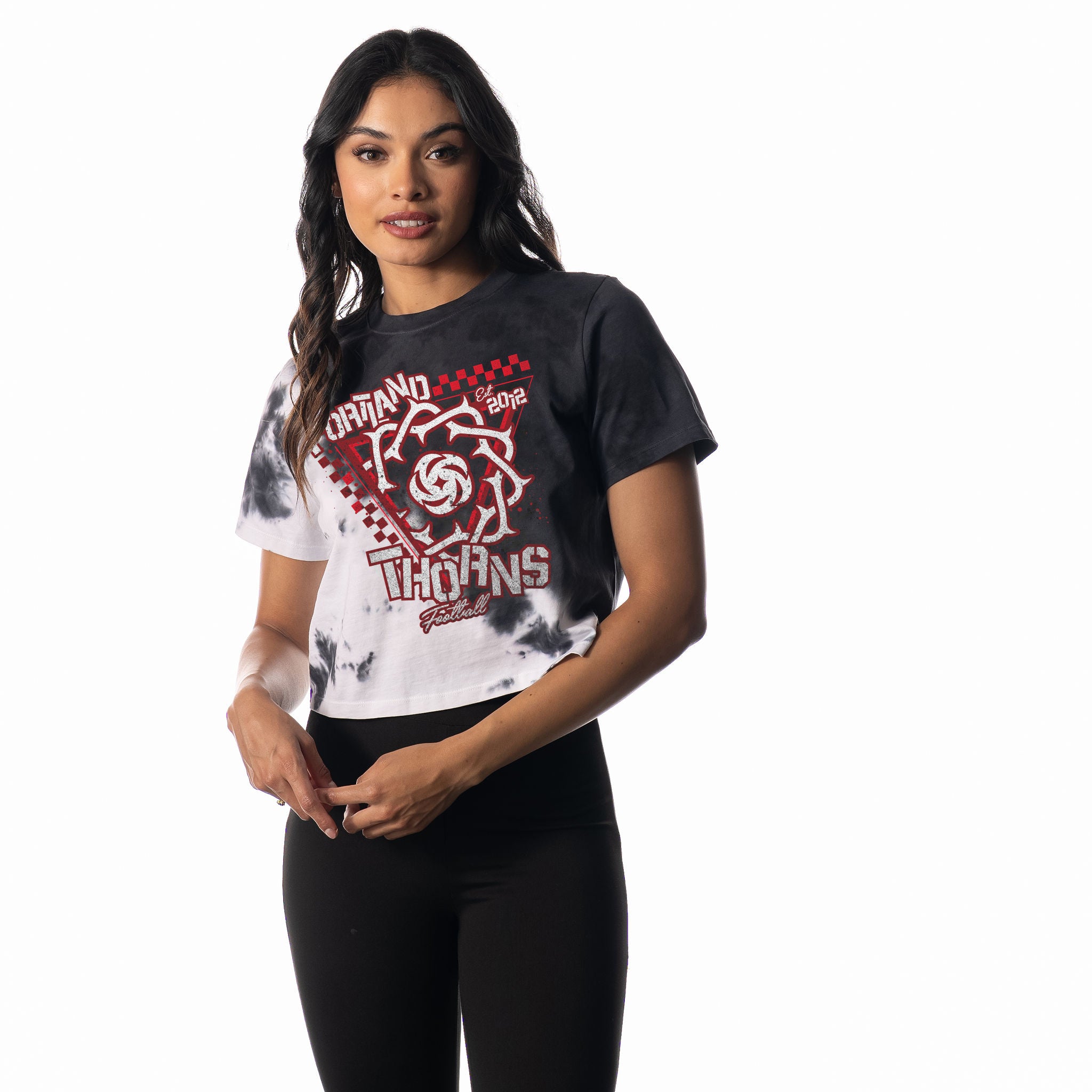 THORNS FC LADIES SHORT SLEEVE DISTRESSED CROP TOP – PTFC Authentics