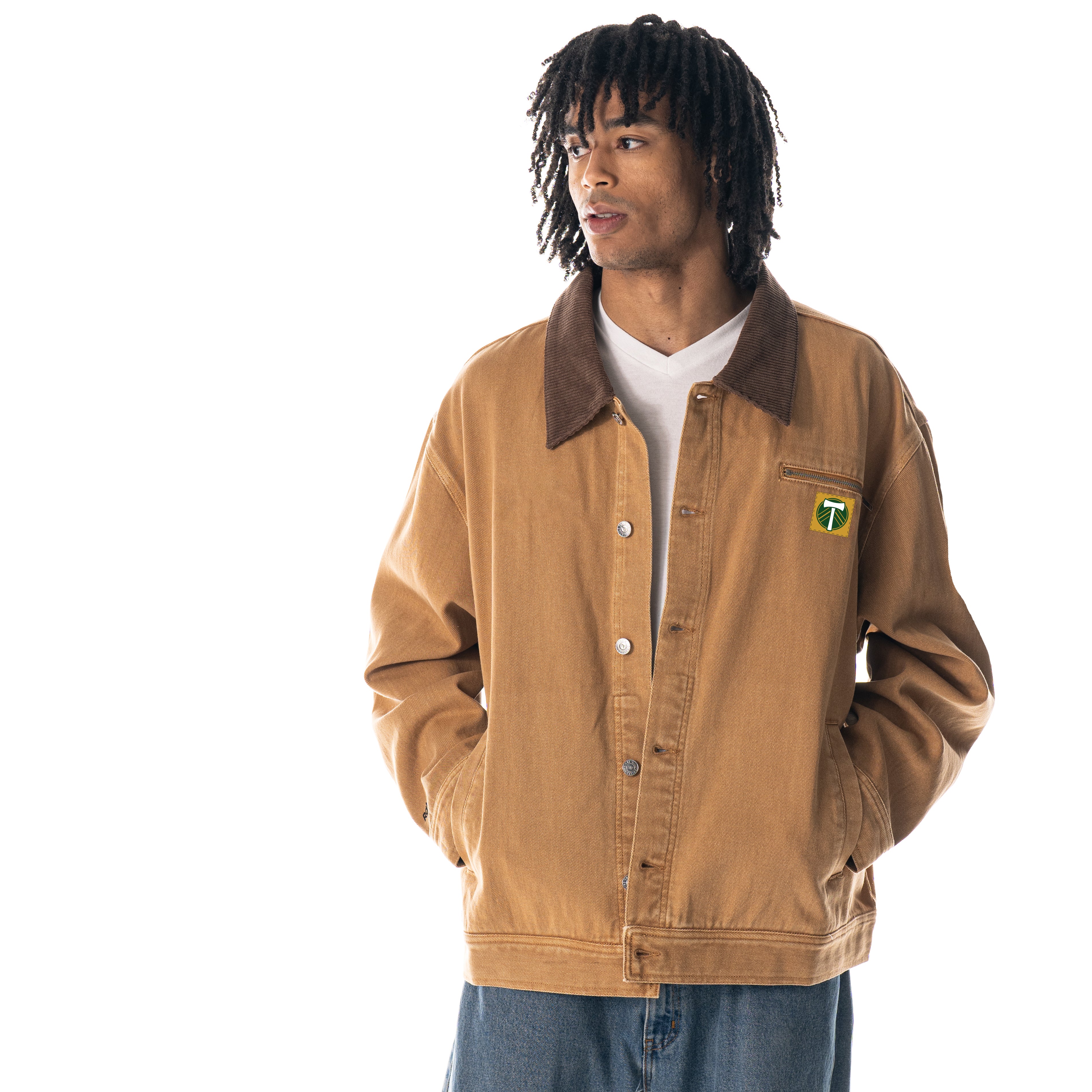 PORTLAND TIMBERS FC MEN'S DENIM JACKET – PTFC Authentics
