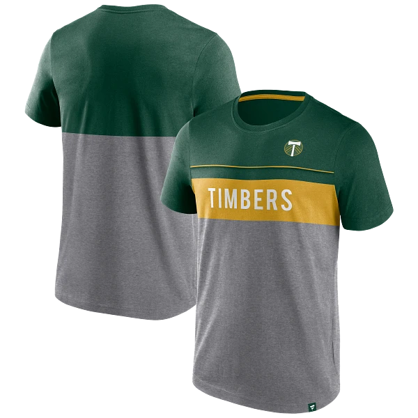 Fanatics Portland Timbers FC Men's Forever Casual Short Sleeve Panel Shirt S