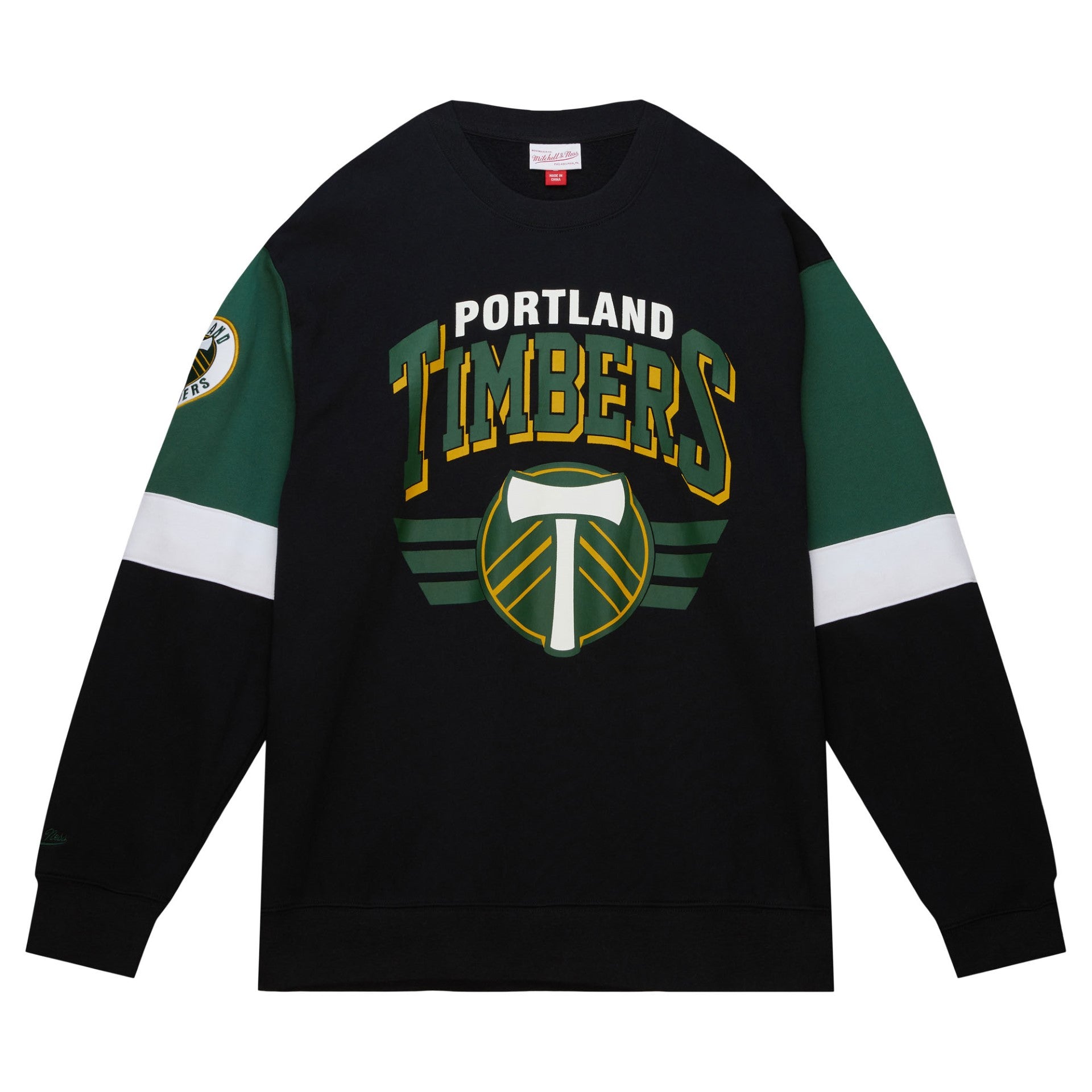 PORTLAND TIMBERS FC MEN'S LONG SLEEVE ALL OVER CREW NECK – PTFC