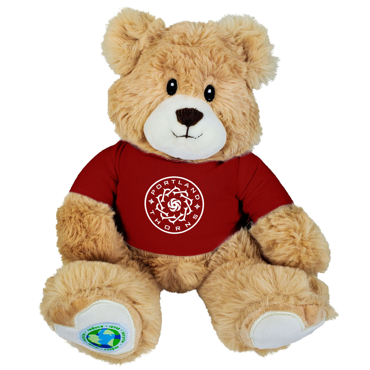 PORTLAND THORNS FC RED TEE RECYCLE BEAR - ETHEL – PTFC Authentics